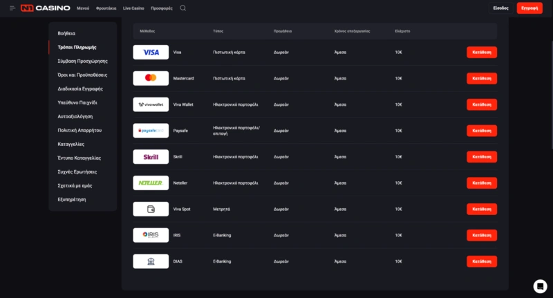 N1 Casino Payment Methods N1 Casino Payment Methods